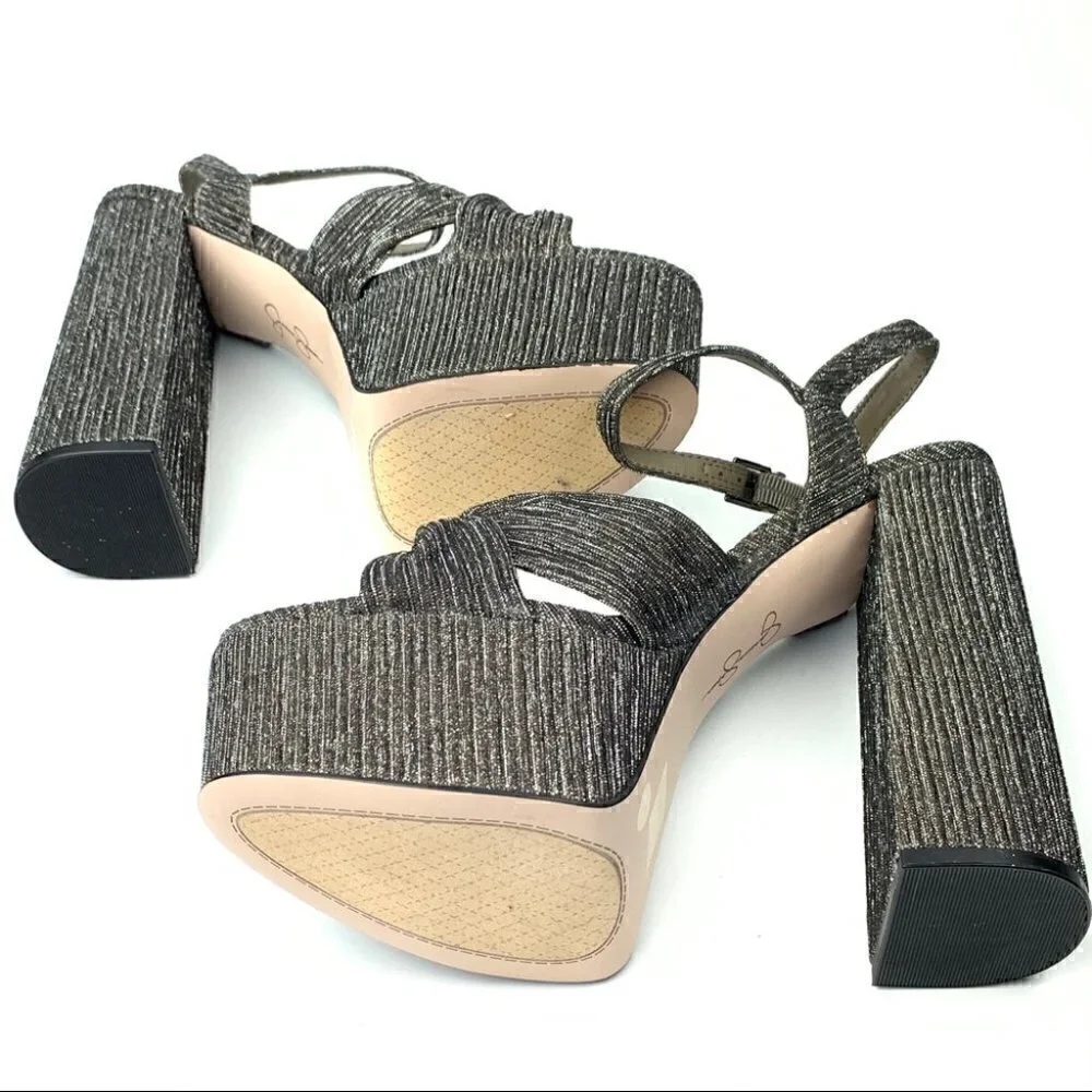 Jessica Simpson Alesta Platforms sz 10 retro 70s